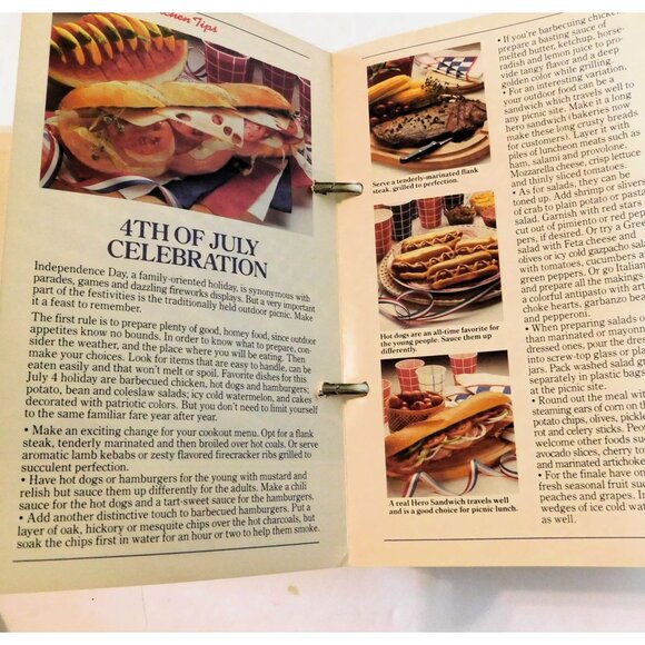 Great American Recipes Vintage 80s Cookbook Over 60 Recipe Cards HB Binder - Picture 5 of 9